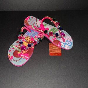 Havaianas (Brazilian Flip-Flops) w/ Fashion Stones Appliqué